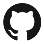 git hub logo cat silhouette